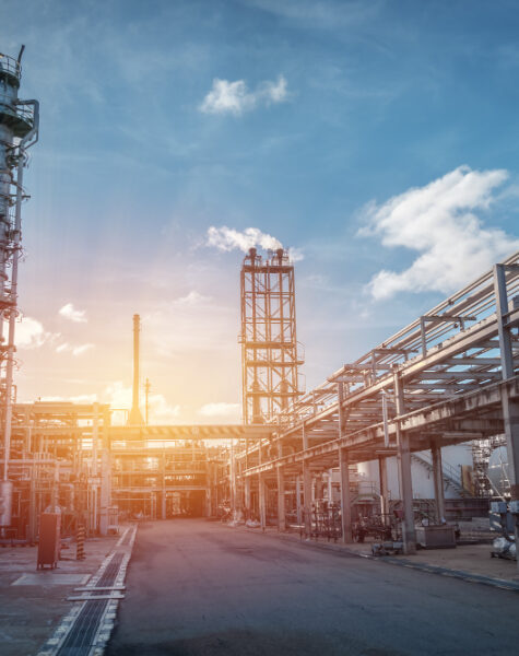 pipeline-pipe-rack-petroleum-industrial-plant-with-sunset-sky
